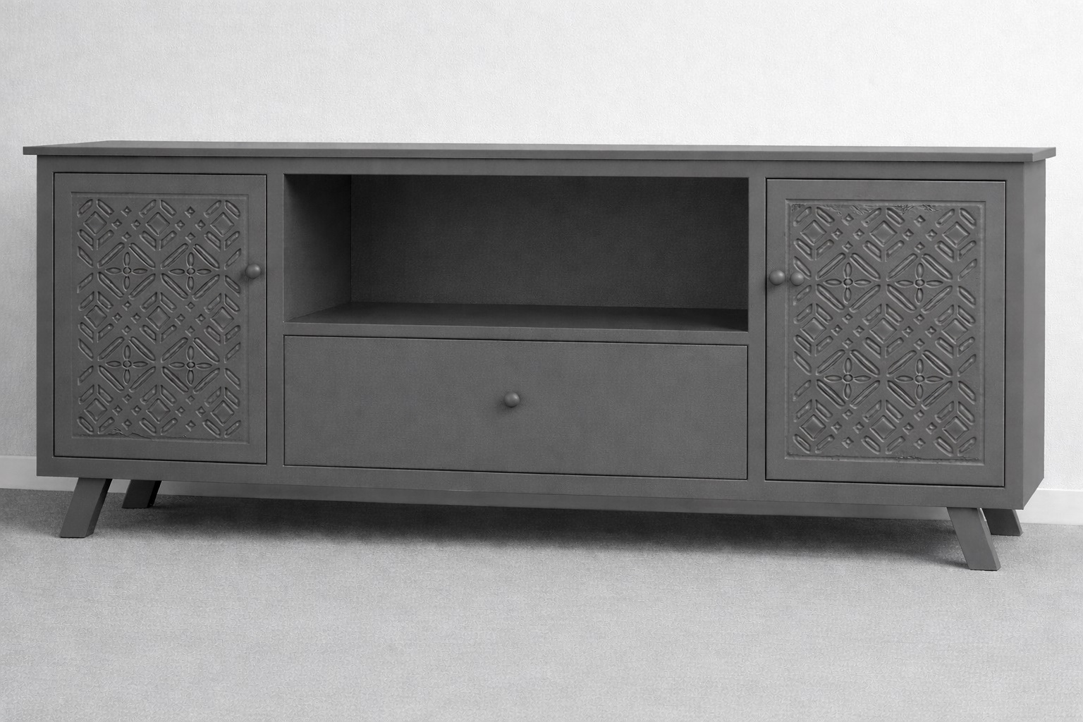 RACK PARA TV MARROQUI 140X40X60 GRIS